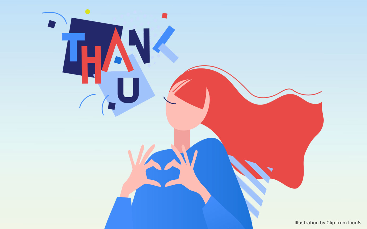 A person is pictured with the words "Thank U" above their head, showing how reciprocation matters.