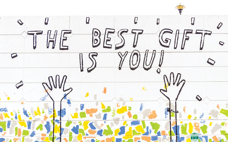 Wall art with words "The Best Gift if You"