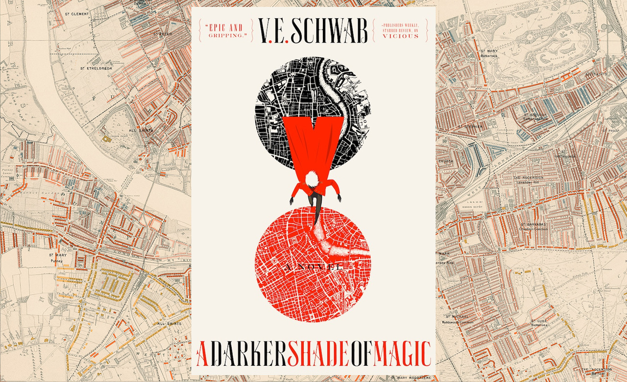 The cover of A Darker Shade of Magic is shown.