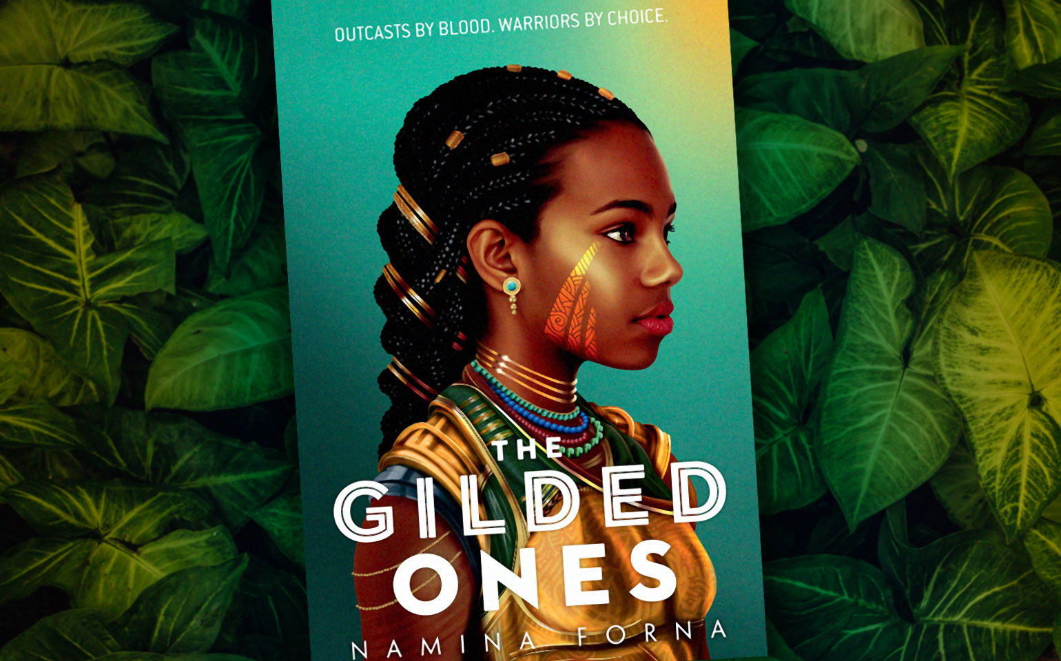 The cover of The Gilded Ones is shown.