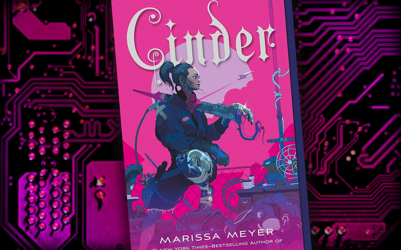 The cover of "Cinder" is shown.